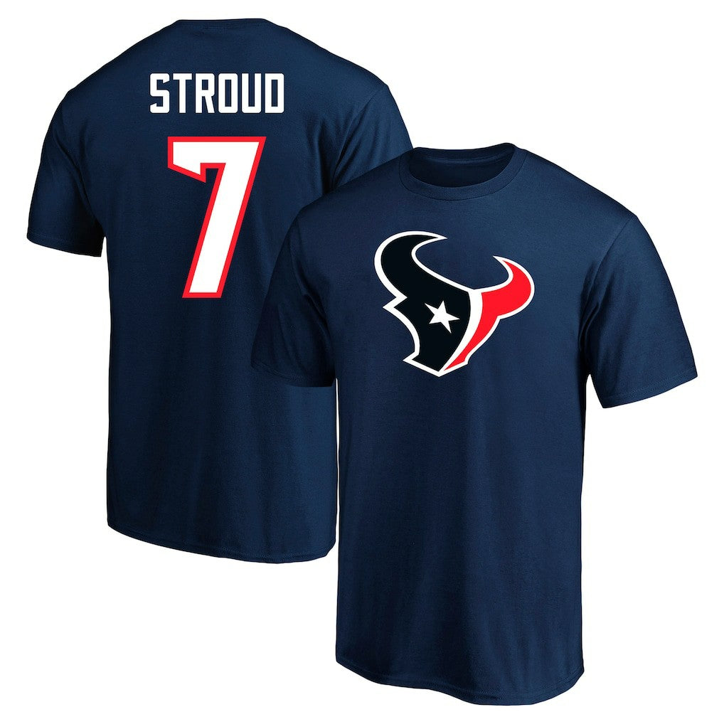 C.J. Stroud Houston Texans Big & Tall Player Name & Number T-Shirt Navy - Fanatics
