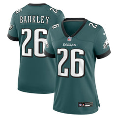 Saquon Barkley Philadelphia Eagles Women's Game Player Jersey Midnight Green - Nike