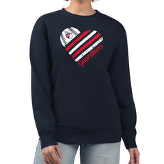 Cleveland Guardians G-III 4Her by Carl Banks Women's Heart Logo Fleece Pullover Sweatshirt On Sale