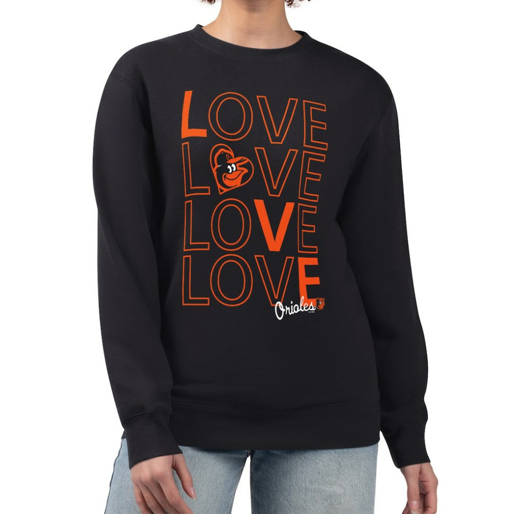 Baltimore Orioles G-III 4Her by Carl Banks Women's Love Team Logo Fleece Pullover Sweatshirt for sale