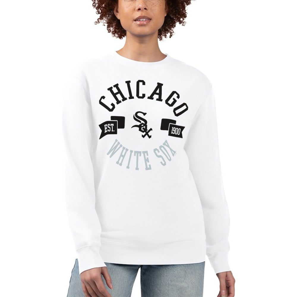 Chicago White Sox G-III 4Her by Carl Banks Women's Team Logo Fleece Pullover Sweatshirt discount