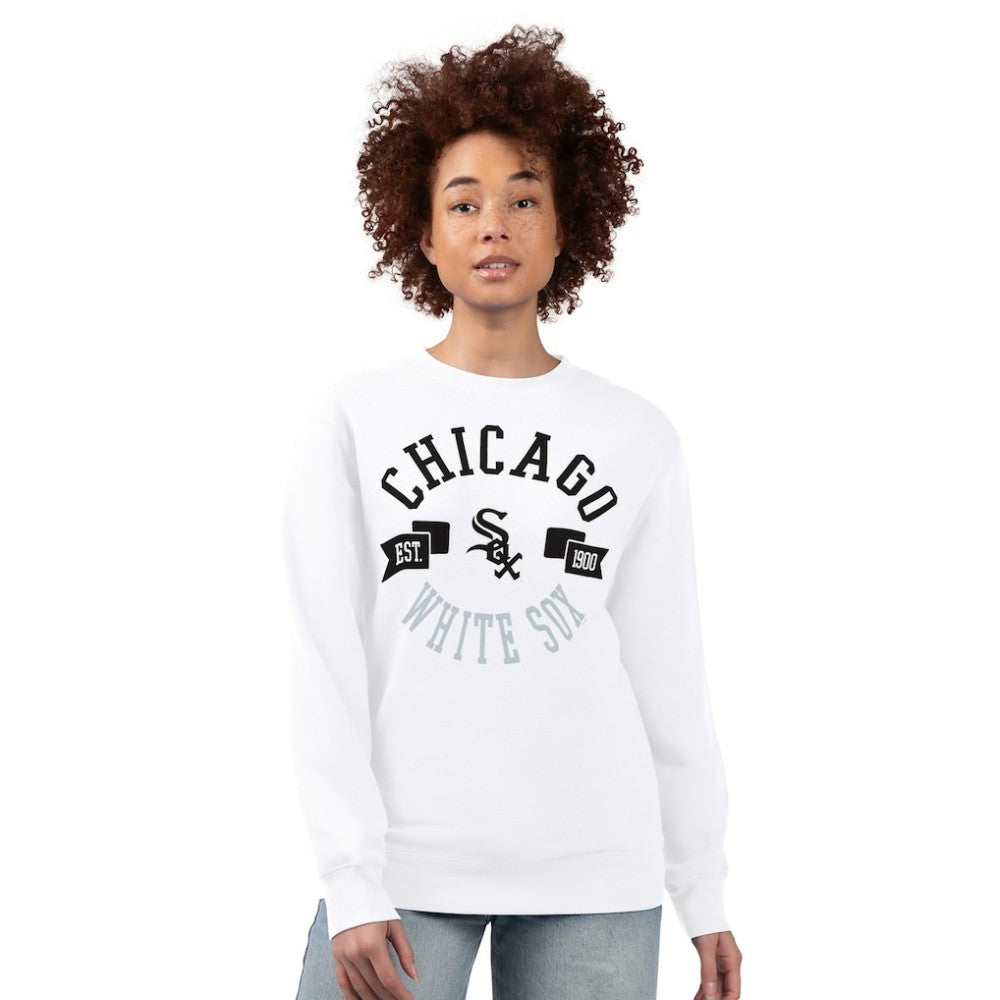 Chicago White Sox G-III 4Her by Carl Banks Women's Team Logo Fleece Pullover Sweatshirt discount