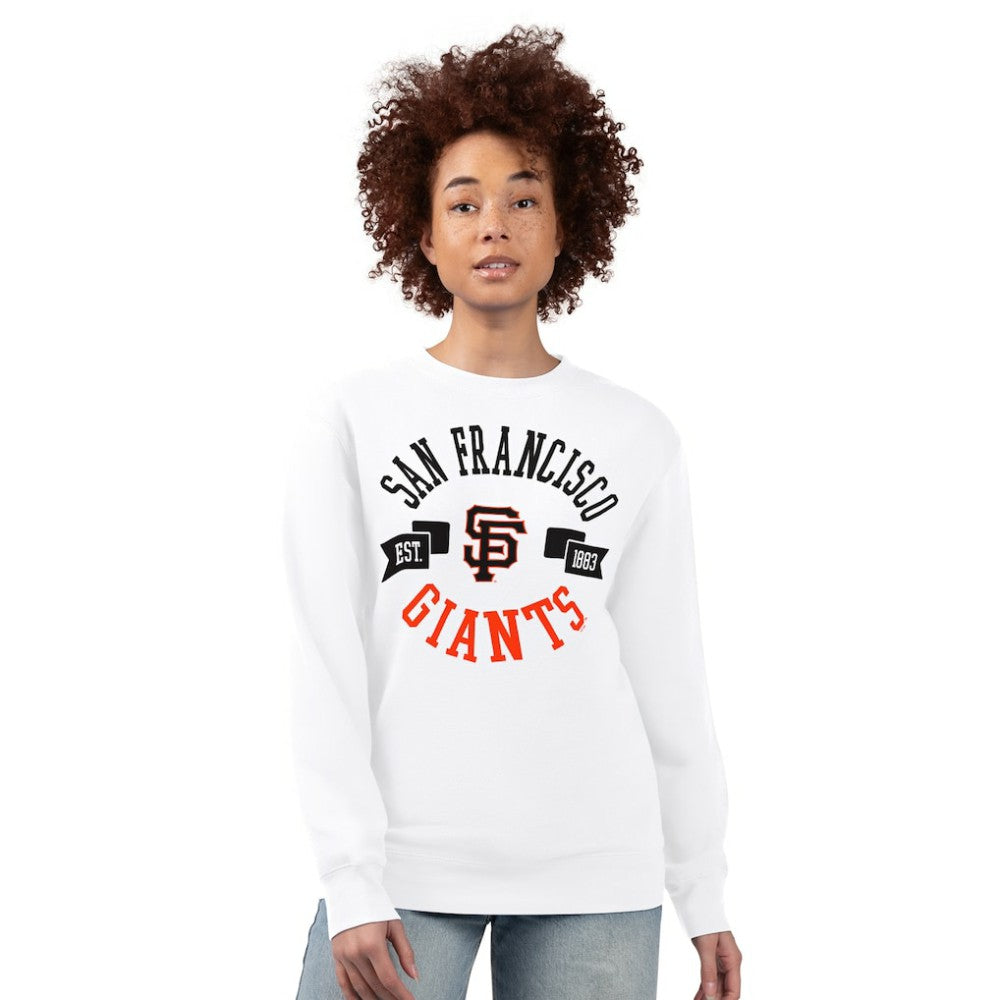 San Francisco Giants G-III 4Her by Carl Banks Women's Team Logo Fleece Pullover Sweatshirt Clearance