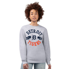 Detroit Tigers G-III 4Her by Carl Banks Women's Team Logo Fleece Pullover Sweatshirt Clearance