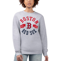 Boston Red Sox G-III 4Her by Carl Banks Women's Team Logo Fleece Pullover Sweatshirt discount