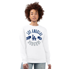 Los Angeles Dodgers G-III 4Her by Carl Banks Women's Team Logo Fleece Pullover Sweatshirt Online