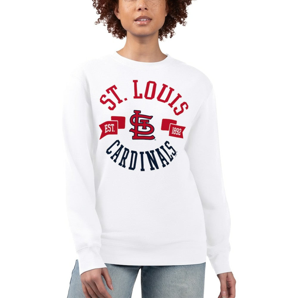 St. Louis Cardinals G-III 4Her by Carl Banks Women's Team Logo Fleece Pullover Sweatshirt Clearance