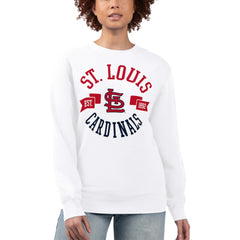 St. Louis Cardinals G-III 4Her by Carl Banks Women's Team Logo Fleece Pullover Sweatshirt Clearance