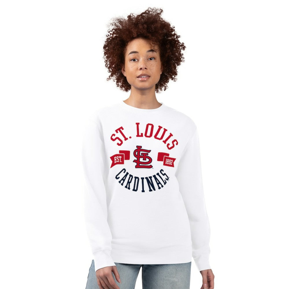 St. Louis Cardinals G-III 4Her by Carl Banks Women's Team Logo Fleece Pullover Sweatshirt Clearance