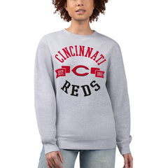 Cincinnati Reds G-III 4Her by Carl Banks Women's Team Logo Fleece Pullover Sweatshirt Sale