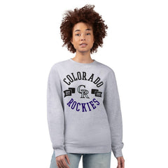 Colorado Rockies G-III 4Her by Carl Banks Women's Team Logo Fleece Pullover Sweatshirt Clearance