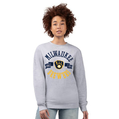 Milwaukee Brewers G-III 4Her by Carl Banks Women's Team Logo Fleece Pullover Sweatshirt for sale