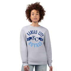 Kansas City Royals G-III 4Her by Carl Banks Women's Team Logo Fleece Pullover Sweatshirt On Sale