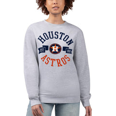 Houston Astros G-III 4Her by Carl Banks Women's Team Logo Fleece Pullover Sweatshirt for sale