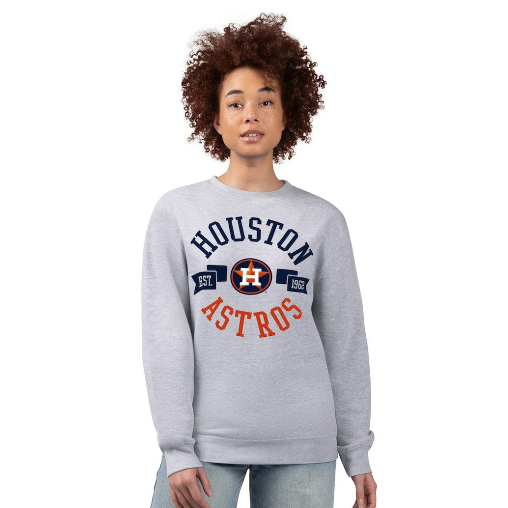 Houston Astros G-III 4Her by Carl Banks Women's Team Logo Fleece Pullover Sweatshirt for sale