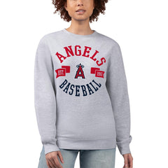 Los Angeles Angels G-III 4Her by Carl Banks Women's Team Logo Fleece Pullover Sweatshirt Online