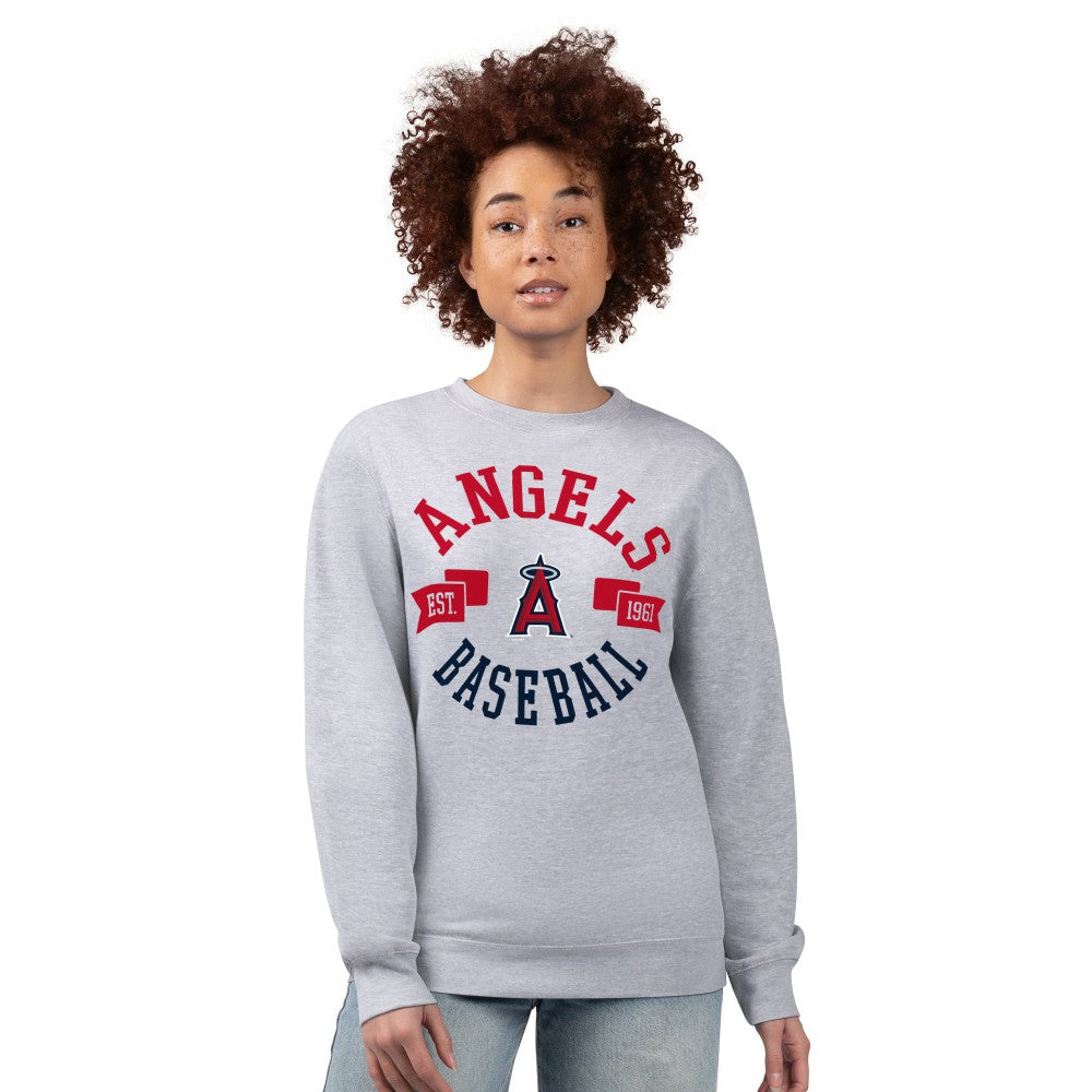 Los Angeles Angels G-III 4Her by Carl Banks Women's Team Logo Fleece Pullover Sweatshirt Online