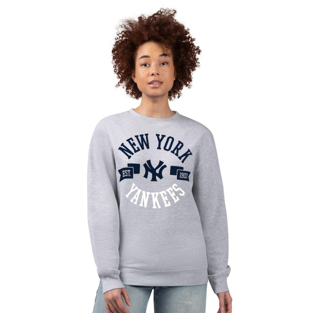 New York Yankees G-III 4Her by Carl Banks Women's Team Logo Fleece Pullover Sweatshirt Near Me