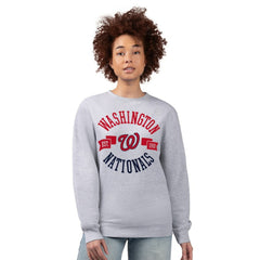 Washington Nationals G-III 4Her by Carl Banks Women's Team Logo Fleece Pullover Sweatshirt Clearance