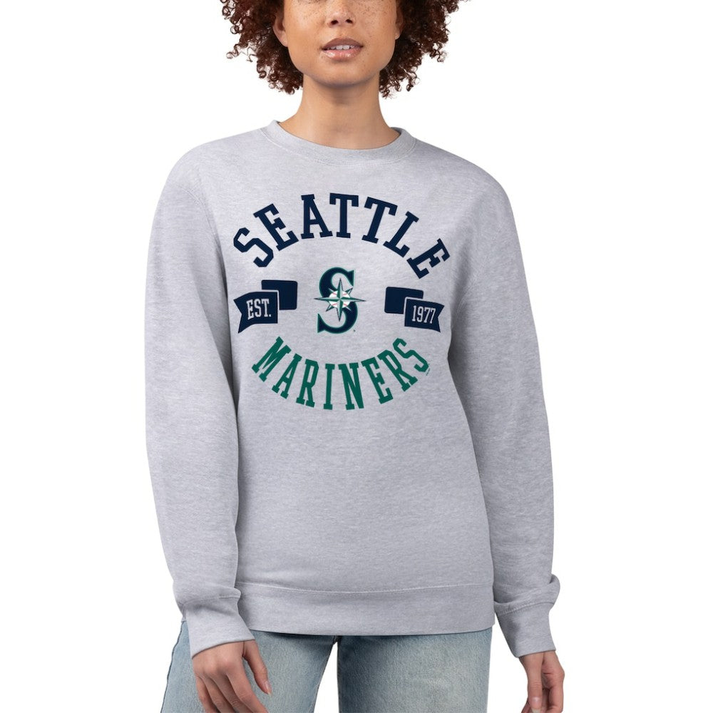 Seattle Mariners G-III 4Her by Carl Banks Women's Team Logo Fleece Pullover Sweatshirt for sale