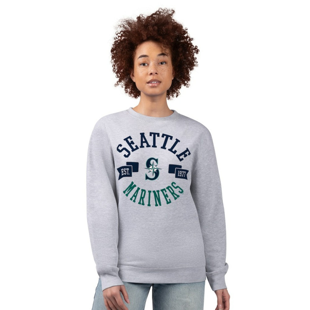 Seattle Mariners G-III 4Her by Carl Banks Women's Team Logo Fleece Pullover Sweatshirt for sale