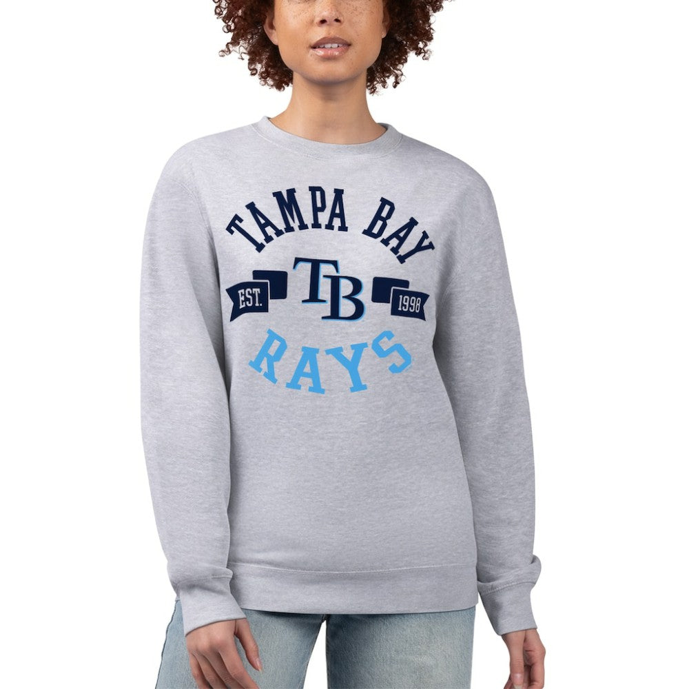 Tampa Bay Rays G-III 4Her by Carl Banks Women's Team Logo Fleece Pullover Sweatshirt Online