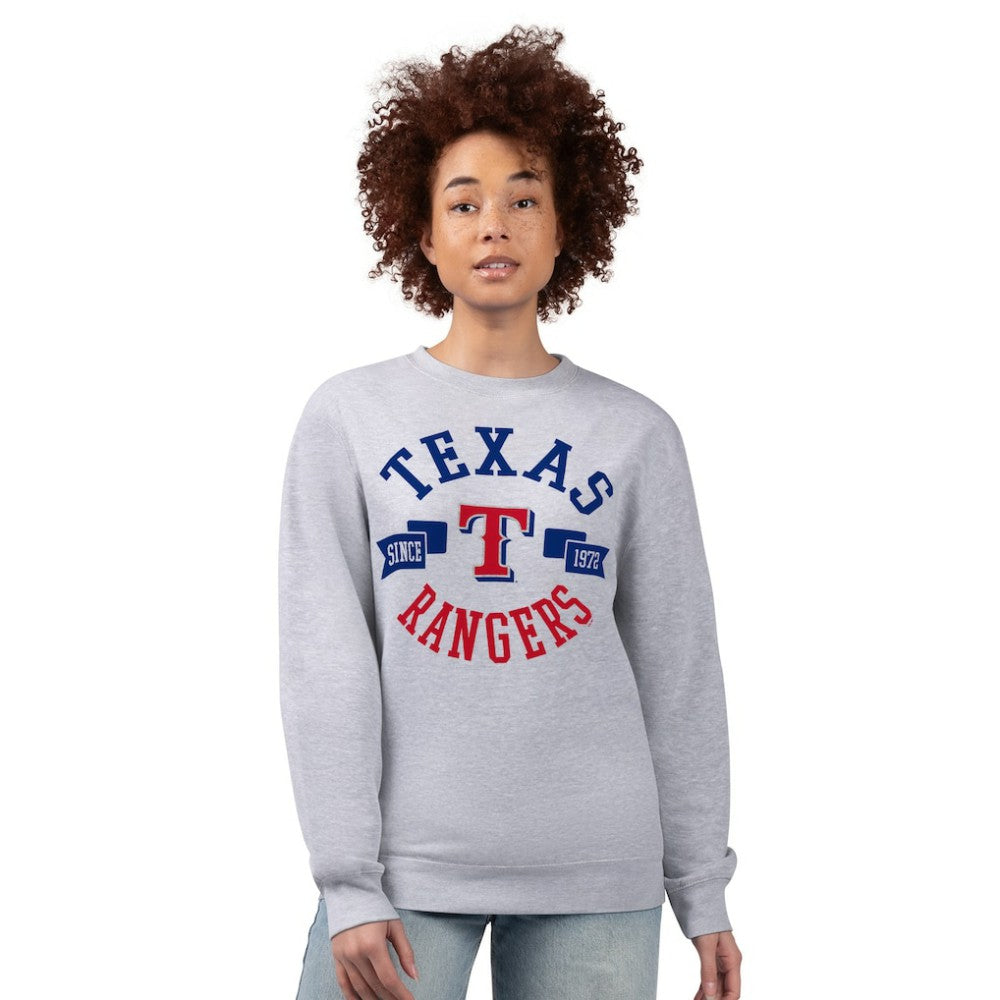 Texas Rangers G-III 4Her by Carl Banks Women's Team Logo Fleece Pullover Sweatshirt discount