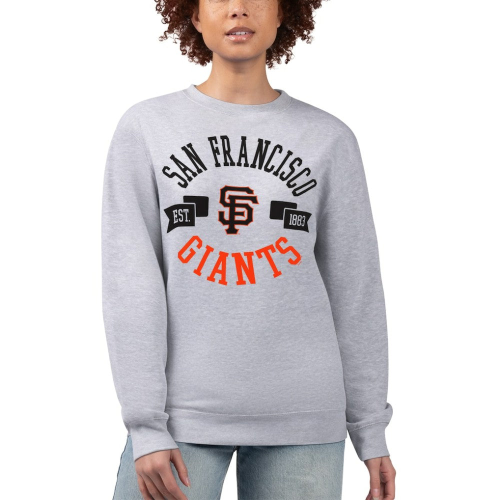 San Francisco Giants G-III 4Her by Carl Banks Women's Team Logo Fleece Pullover Sweatshirt Clearance