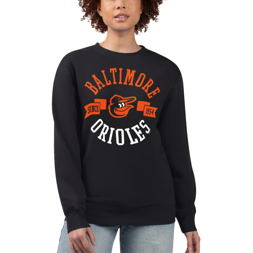 Baltimore Orioles G-III 4Her by Carl Banks Women's Team Logo Fleece Pullover Sweatshirt Online