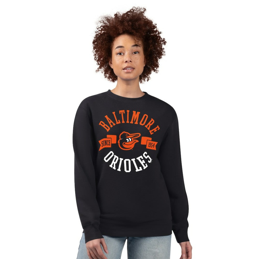 Baltimore Orioles G-III 4Her by Carl Banks Women's Team Logo Fleece Pullover Sweatshirt Online
