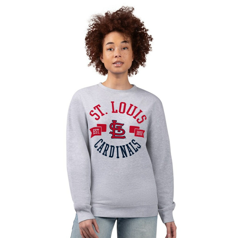 St. Louis Cardinals G-III 4Her by Carl Banks Women's Team Logo Fleece Pullover Sweatshirt for sale