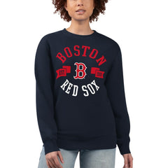 Boston Red Sox G-III 4Her by Carl Banks Women's Team Logo Fleece Pullover Sweatshirt for sale