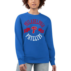 Philadelphia Phillies G-III 4Her by Carl Banks Women's Team Logo Fleece Pullover Sweatshirt for sale