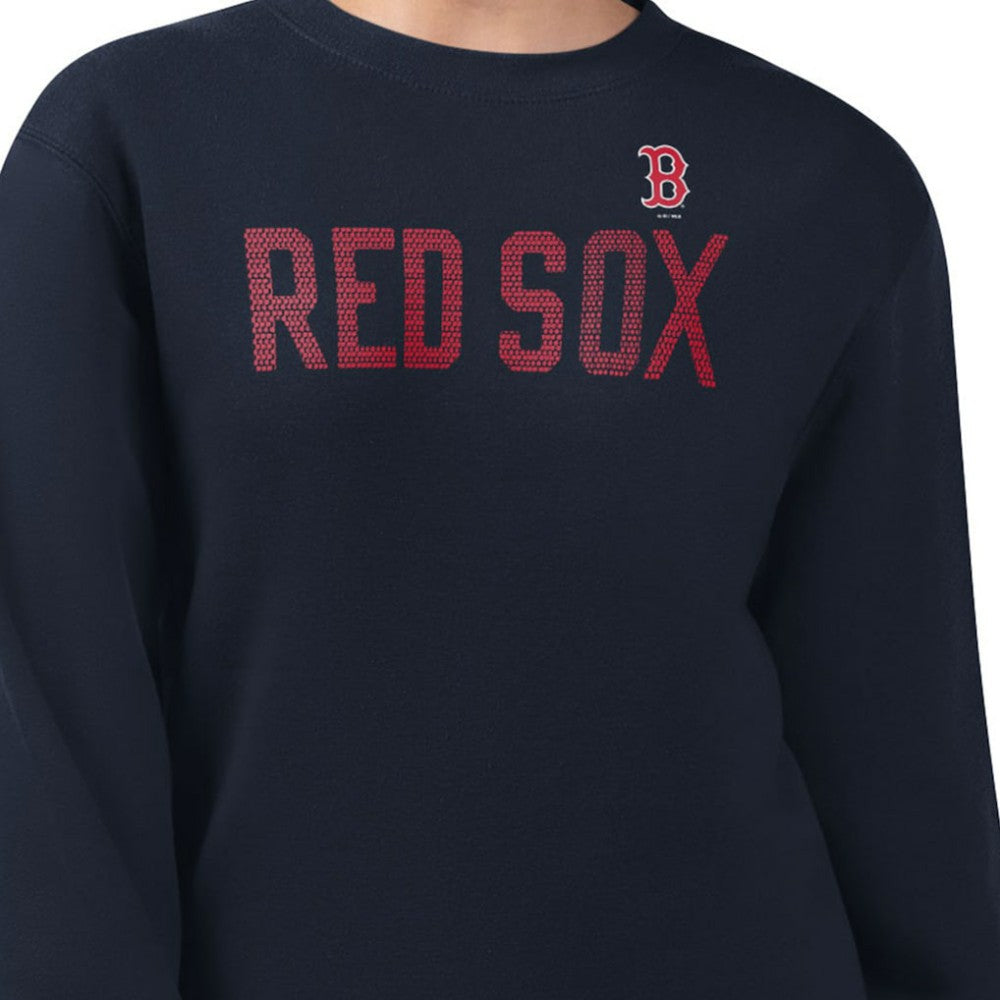Boston Red Sox G-III 4Her by Carl Banks Women's Dot Print Team Logo Fleece Pullover Sweatshirt Online