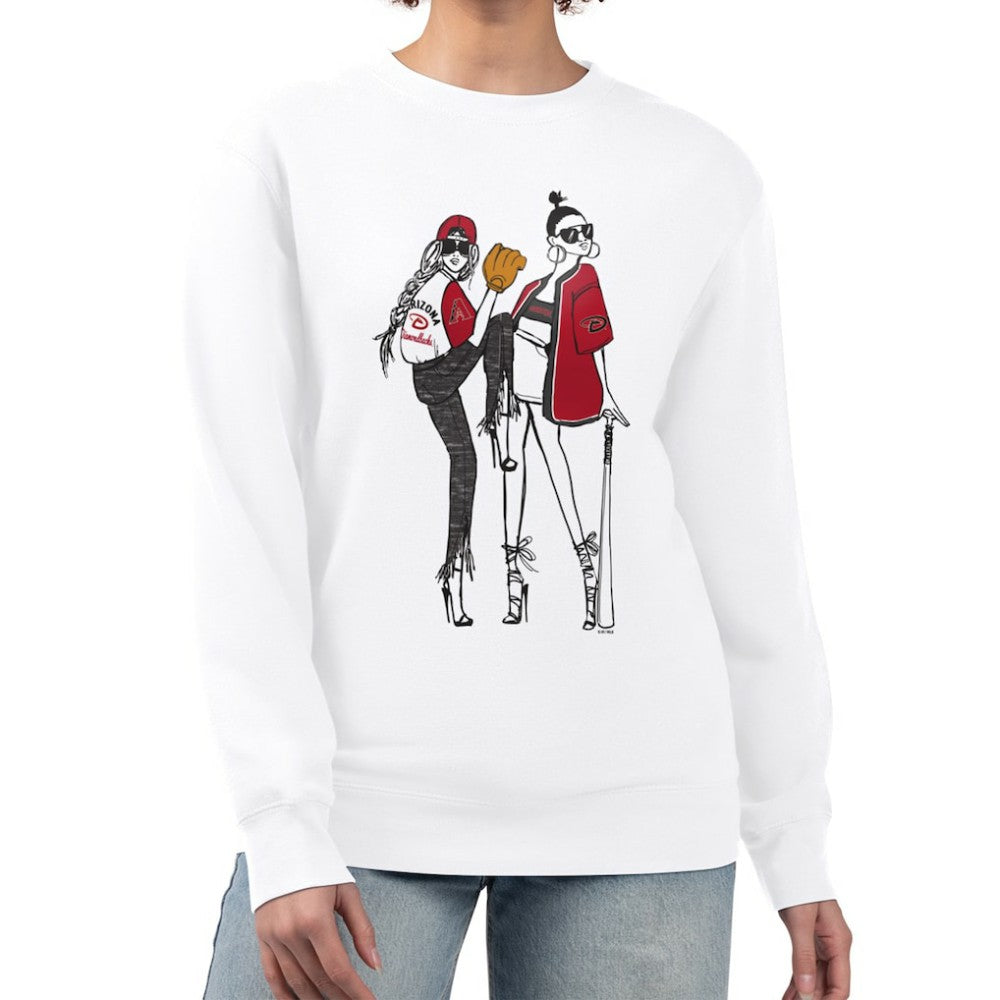 Arizona Diamondbacks G-III 4Her by Carl Banks Women's Baseball Girls Fleece Pullover Sweatshirt Online