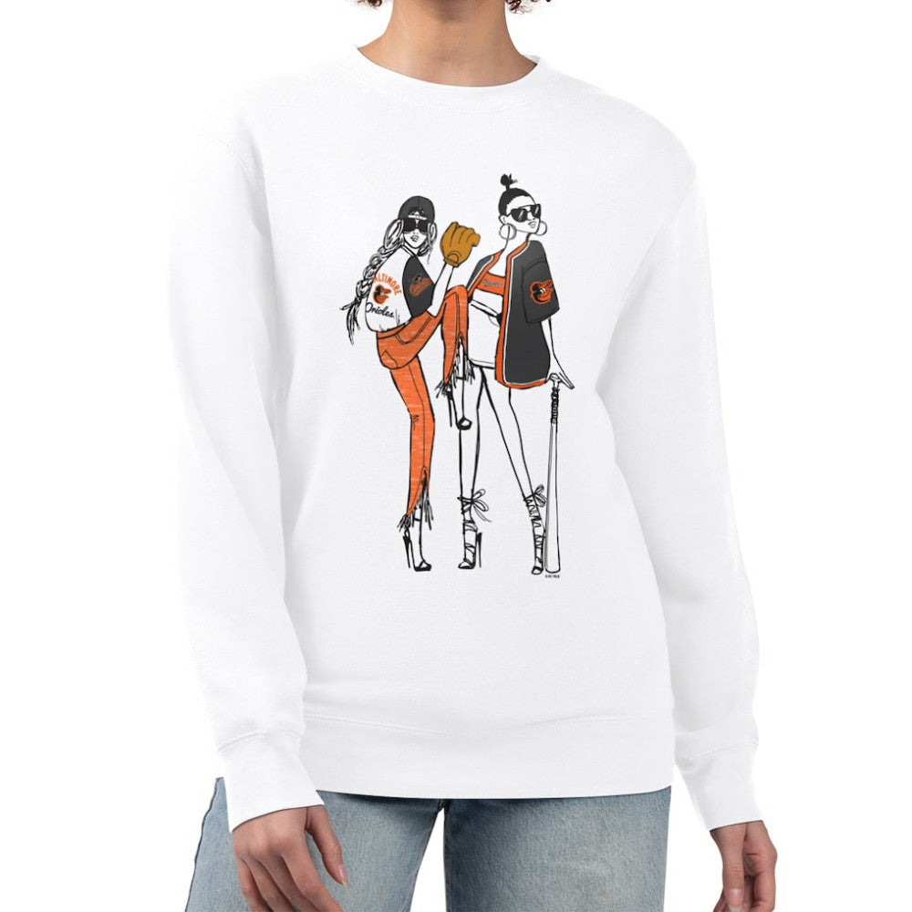 Baltimore Orioles G-III 4Her by Carl Banks Women's Baseball Girls Fleece Pullover Sweatshirt Online