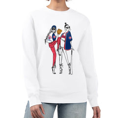 Chicago Cubs G-III 4Her by Carl Banks Women's Baseball Girls Fleece Pullover Sweatshirt Lifestyle