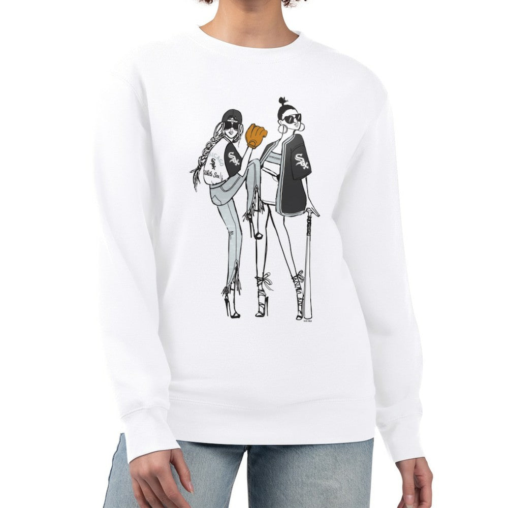 Chicago White Sox G-III 4Her by Carl Banks Women's Baseball Girls Fleece Pullover Sweatshirt Lifestyle