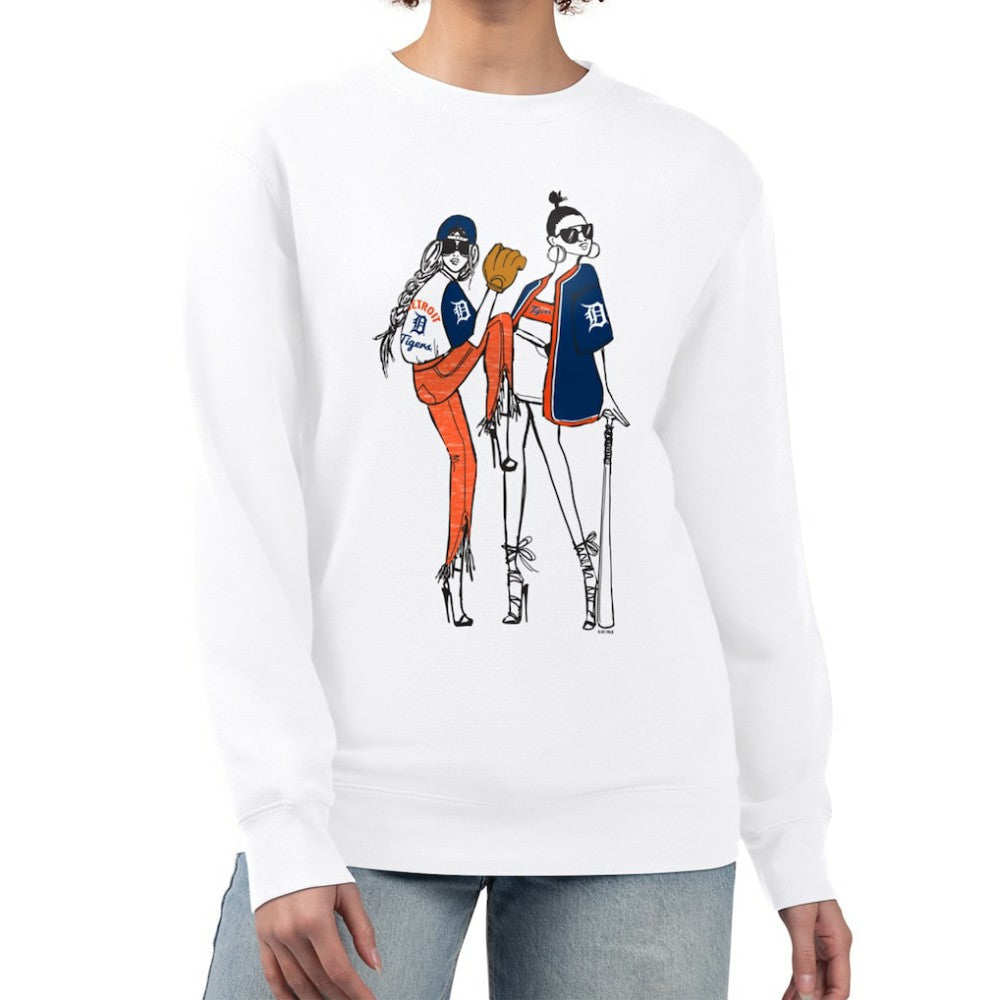 Detroit Tigers G-III 4Her by Carl Banks Women's Baseball Girls Fleece Pullover Sweatshirt Online