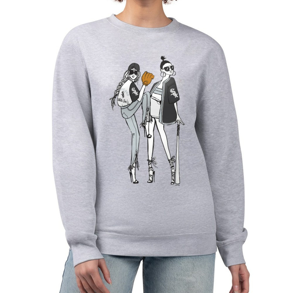 Chicago White Sox G-III 4Her by Carl Banks Women's Baseball Girls Fleece Pullover Sweatshirt On Sale