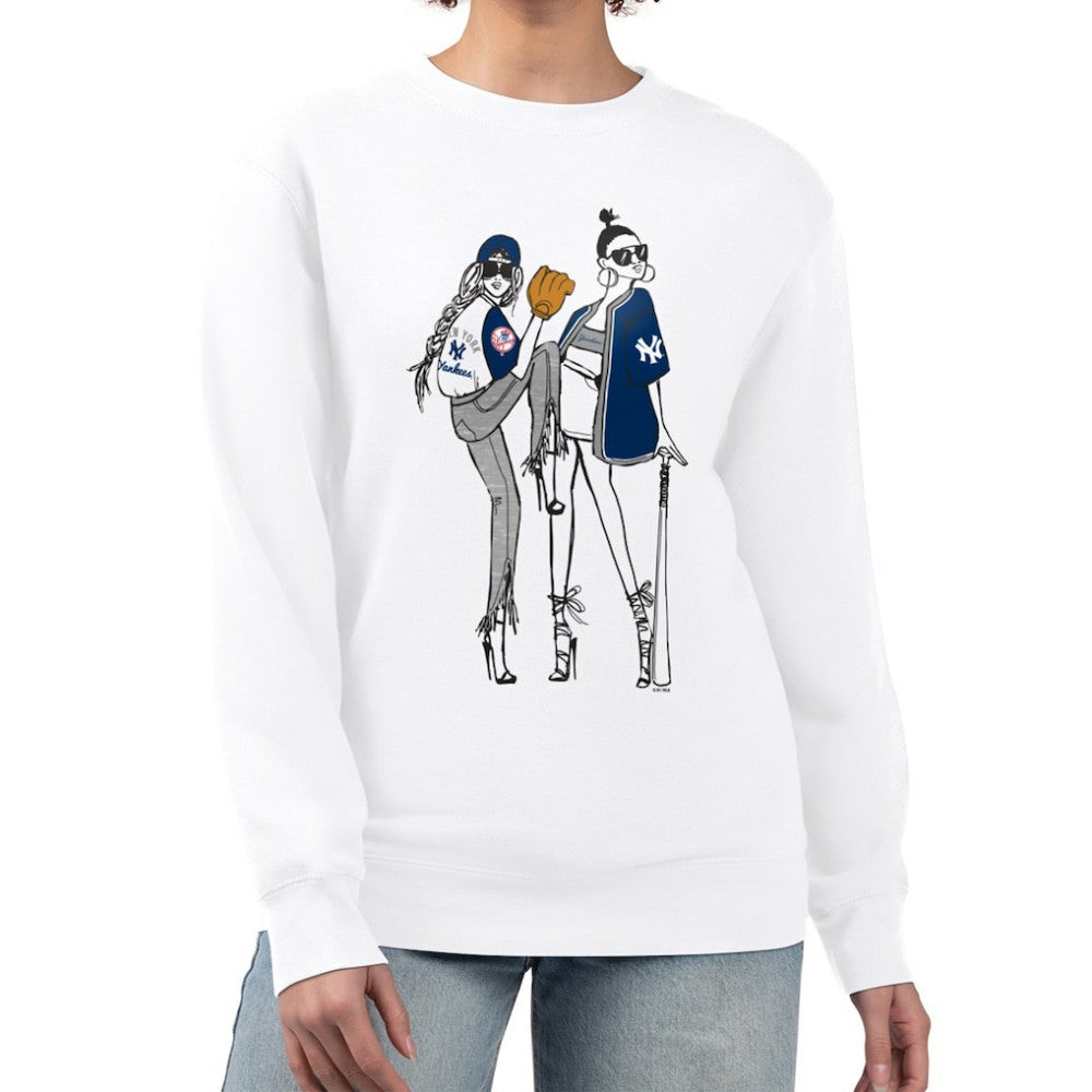 New York Yankees G-III 4Her by Carl Banks Women's Baseball Girls Fleece Pullover Sweatshirt Online