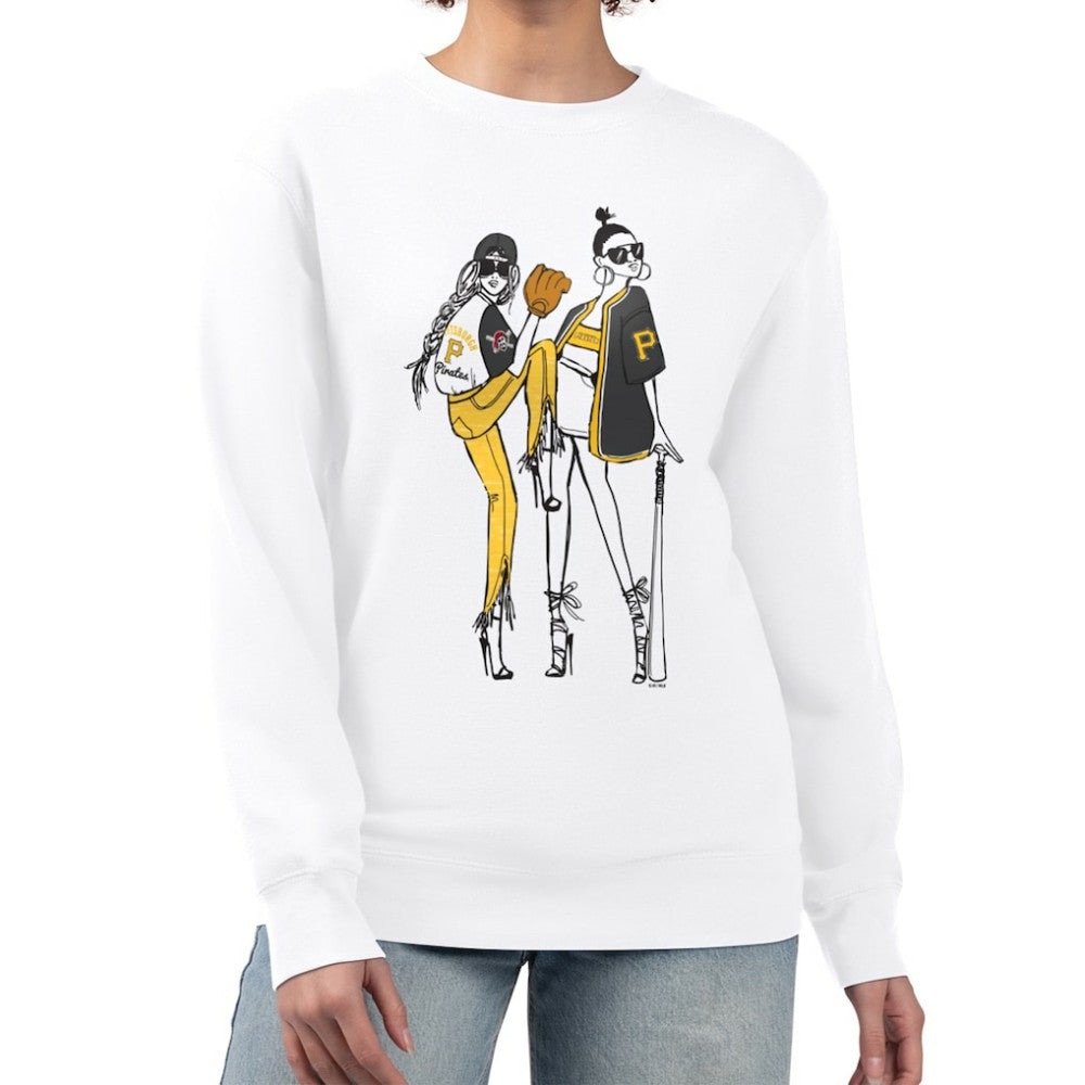 Pittsburgh Pirates G-III 4Her by Carl Banks Women's Baseball Girls Fleece Pullover Sweatshirt Near Me