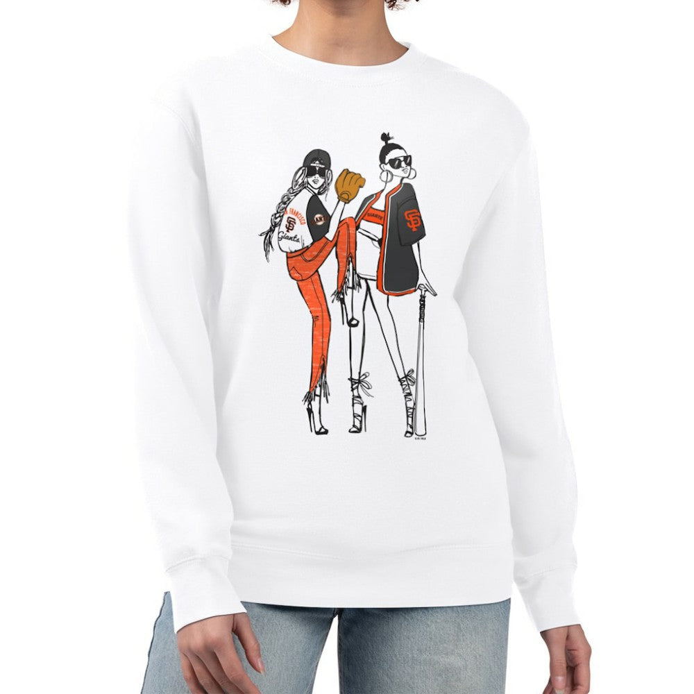 San Francisco Giants G-III 4Her by Carl Banks Women's Baseball Girls Fleece Pullover Sweatshirt Clearance