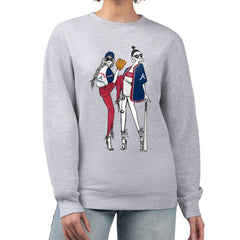 Atlanta Braves G-III 4Her by Carl Banks Women's Baseball Girls Fleece Pullover Sweatshirt for sale