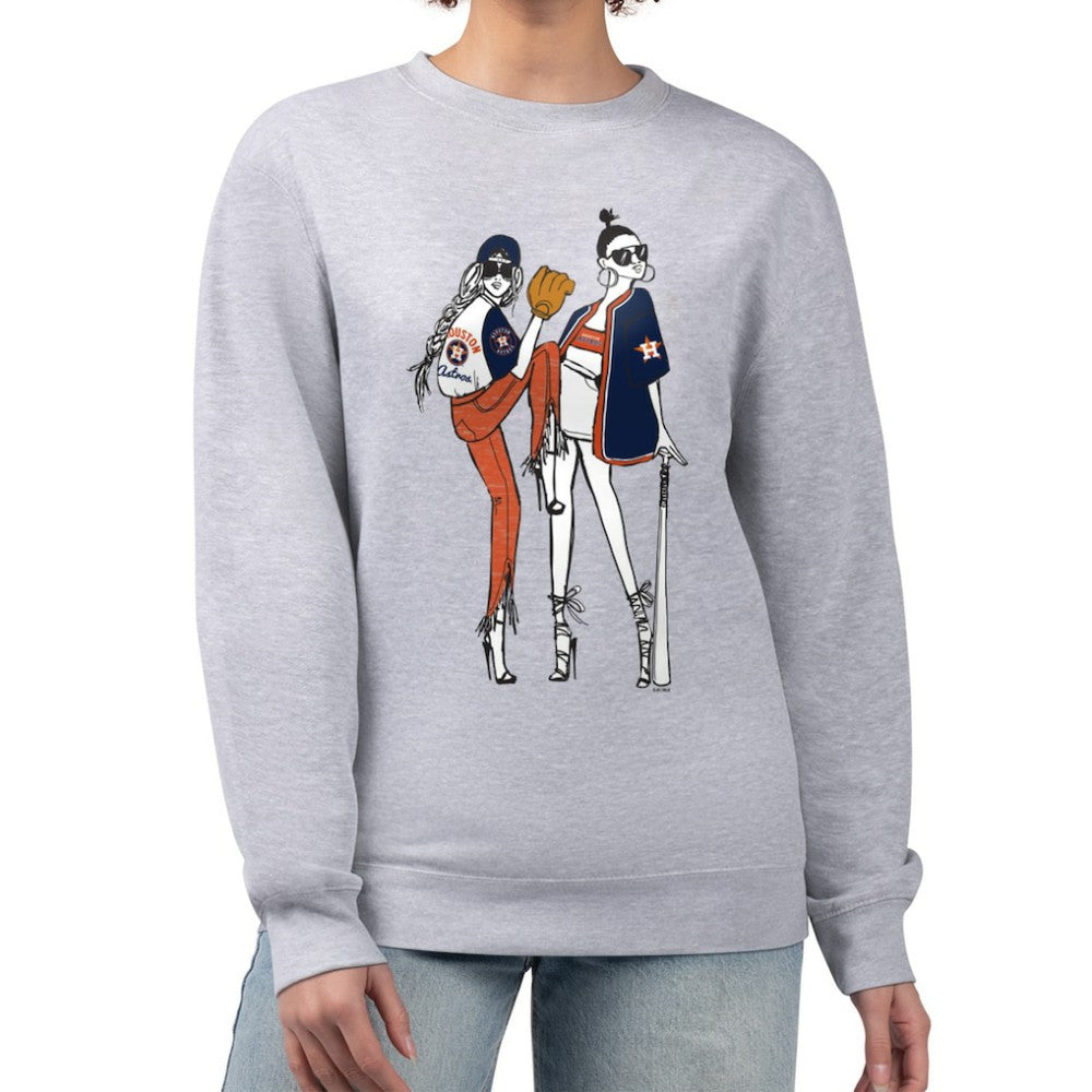 Houston Astros G-III 4Her by Carl Banks Women's Baseball Girls Fleece Pullover Sweatshirt Near Me
