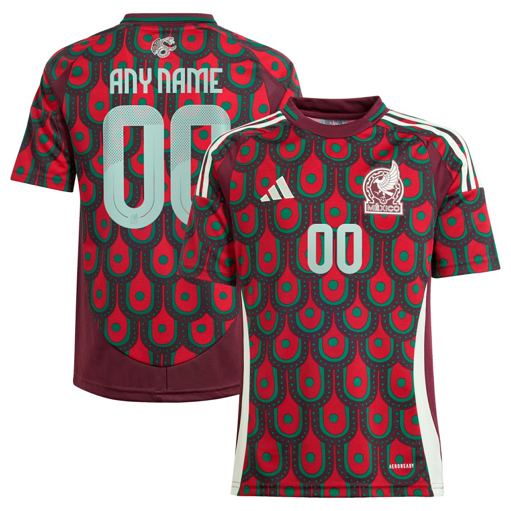 Adidas Mexico National Team Youth 2024 Home Replica Custom Jerseys - Green