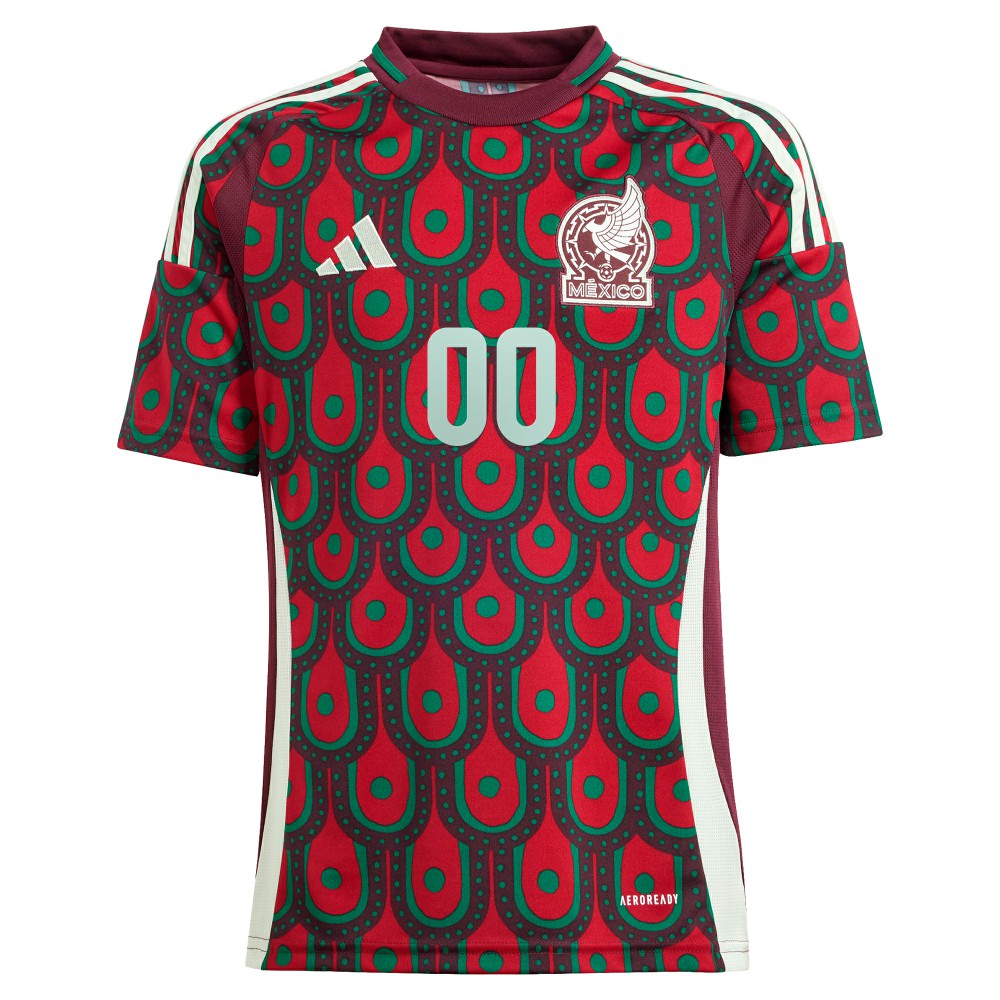 Adidas Mexico National Team Youth 2024 Home Replica Custom Jerseys - Green