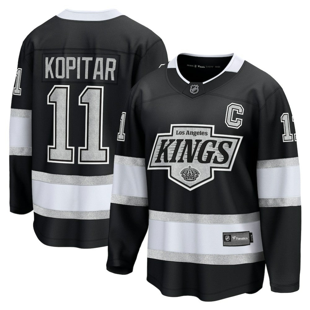 Anze Kopitar Los Angeles Kings Fanatics Home Premier Breakaway Player Jersey - Black | NHL Jerseys