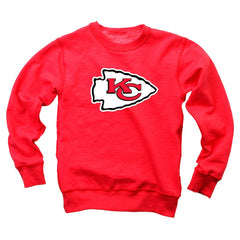 Kansas City Chiefs Wes & Willy Youth Reversible Fleece Pullover Sweatshirt Red - NFL