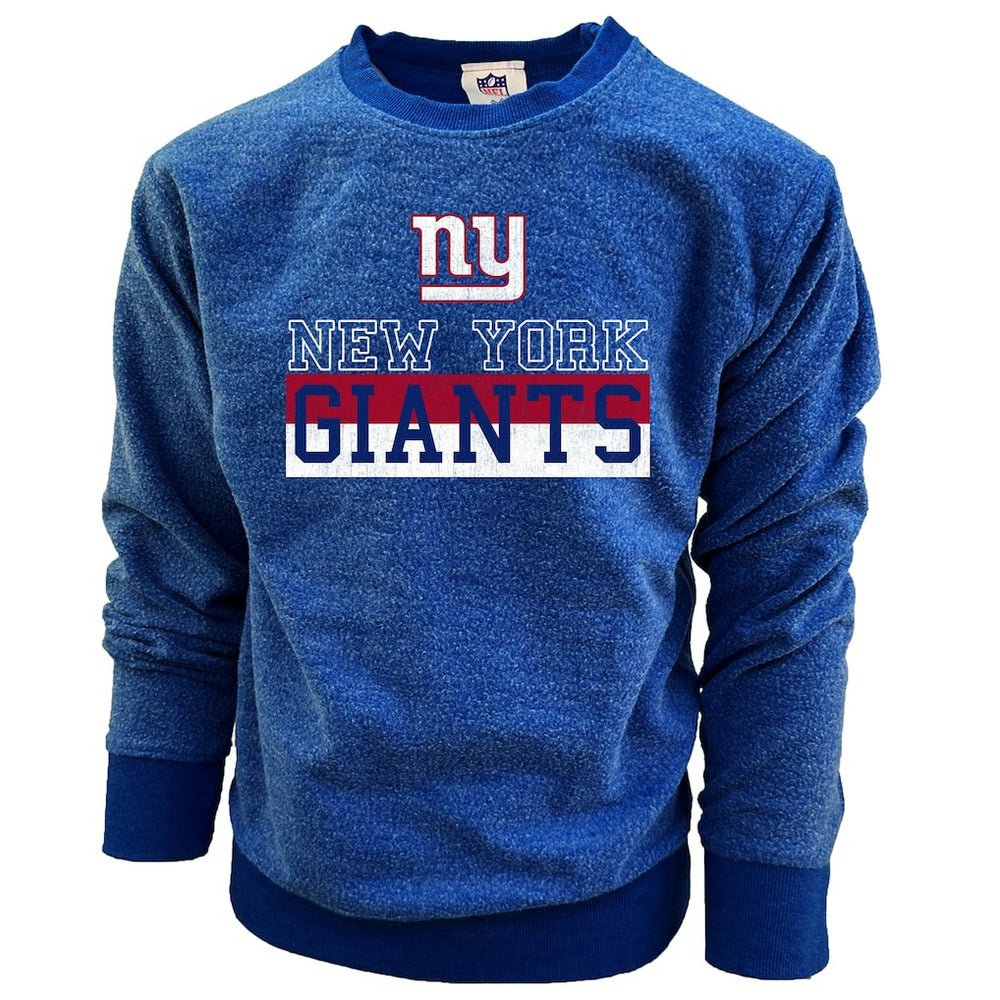 New York Giants Wes & Willy Youth Reversible Fleece Pullover Sweatshirt Royal - NFL